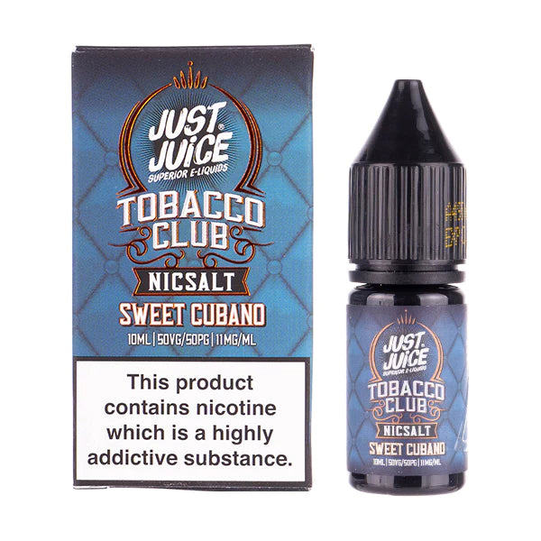 Just Juice Tobacco Club Sweet Cubano Nic Salt E-Liquid 10ml