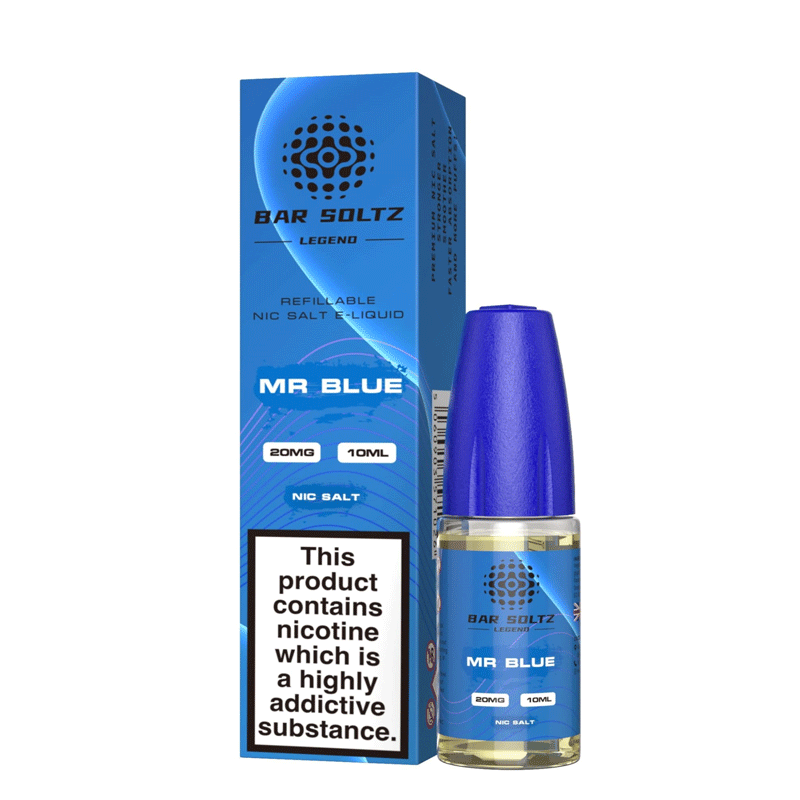 Mr Blue Fizzy Bar Soltz Legend Nic Salt E-Liquid 10 x 10ml