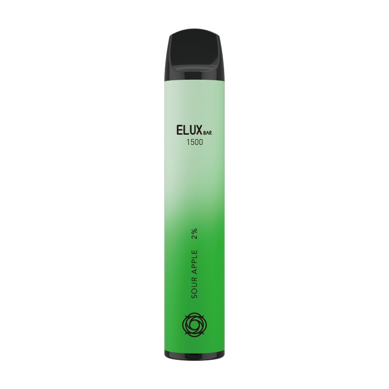Sour Apple Elux Bar 1500 Disposable Vape Device