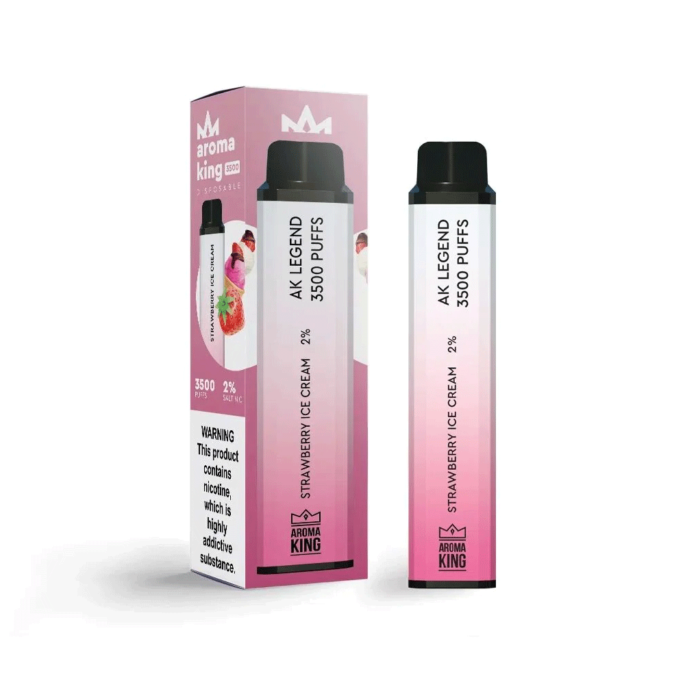 Strawberry Ice Cream Aroma King 3500 Disposable Vape 10x Multipack - 20MG