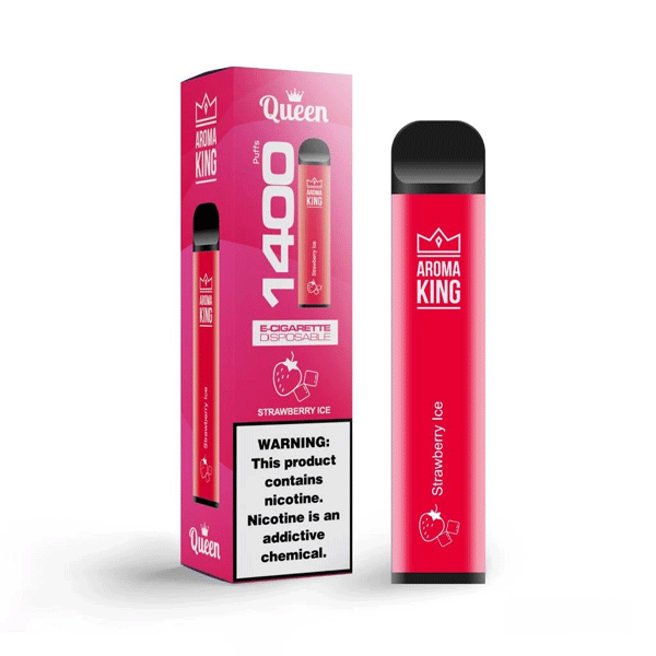 Strawberry Ice Aroma King Queen Disposable Device Kit 1400 Puffs