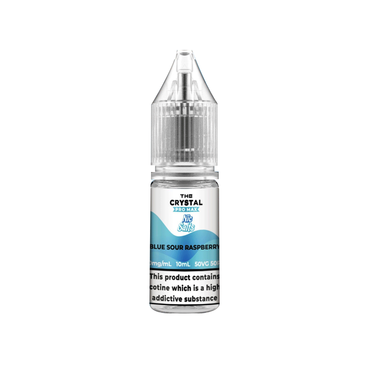 The Crystal Pro Max Blue Sour Raspberry Nic Salt E-Liquid 10x10ml