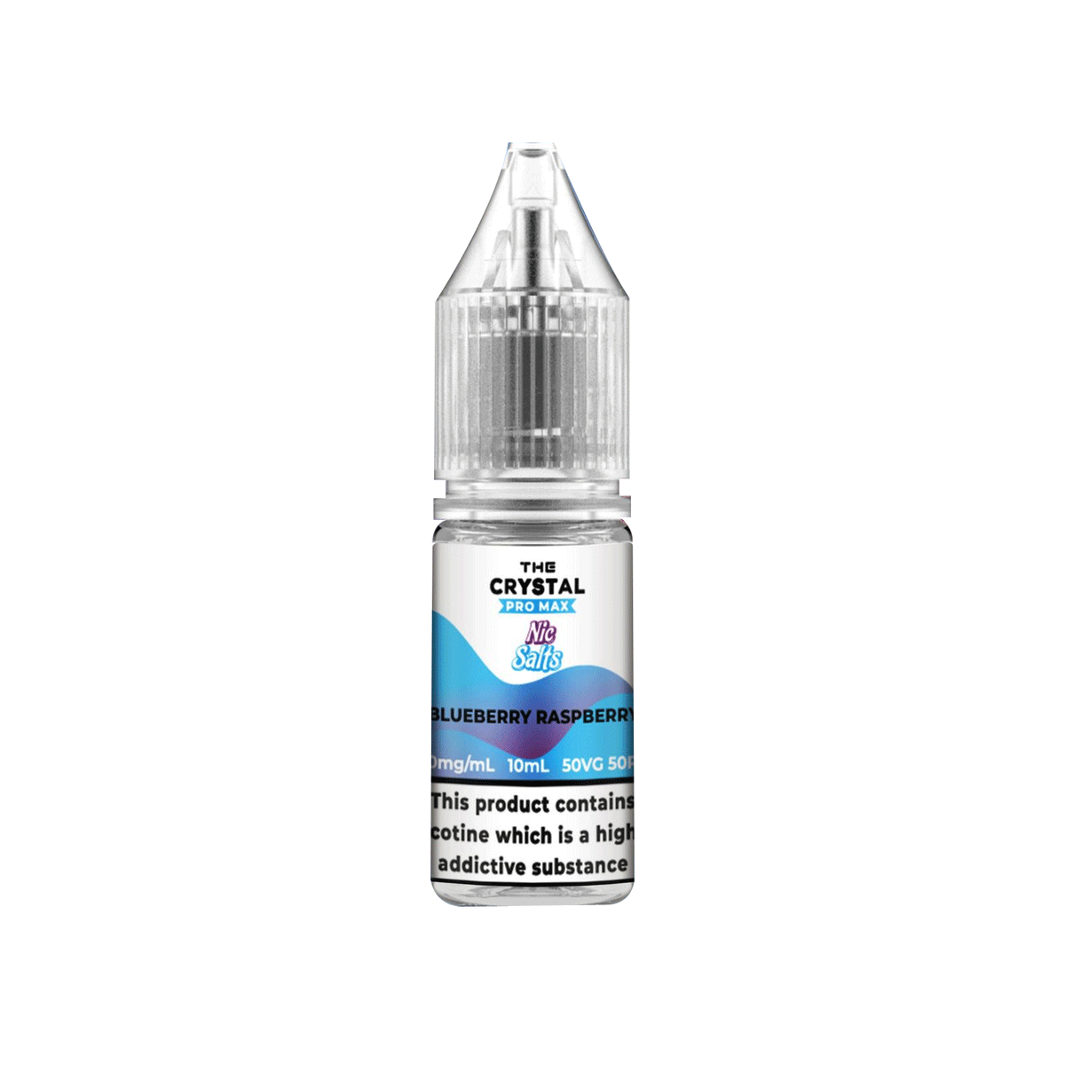 The Crystal Pro Max Blueberry Raspberry Nic Salt E-Liquid 10x10ml