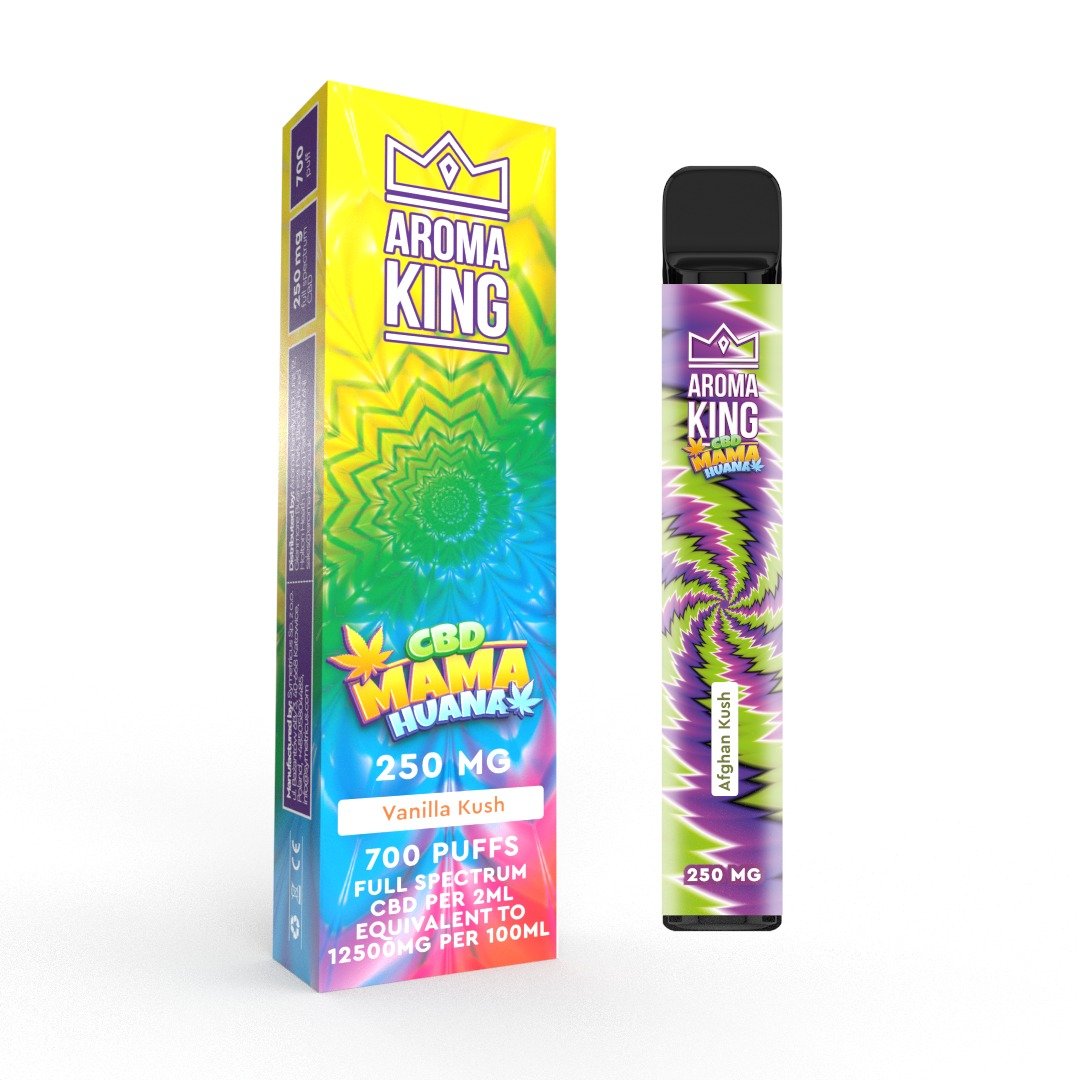 Vanilla Kush Aroma King CBD Mama Huana Disposable Vape Bar