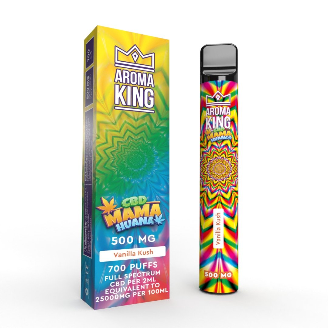 Vanilla Kush Aroma King CBD Mama Huana Disposable Vape Bar