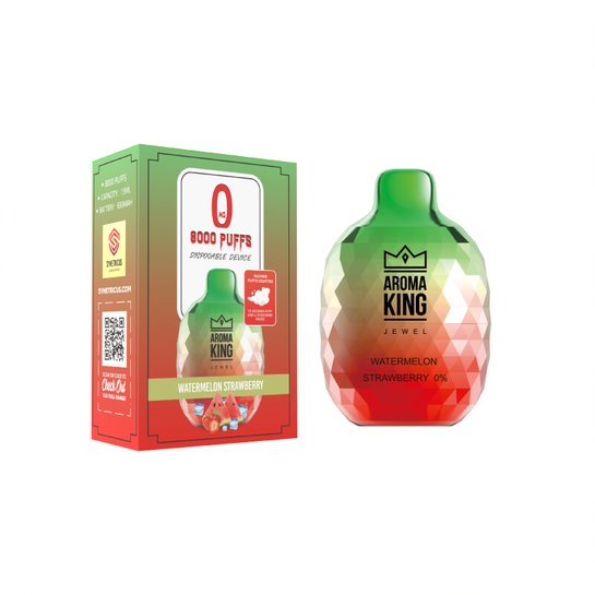 Watermelon Strawberry Aroma King Jewel 8000 Disposable Vape Device