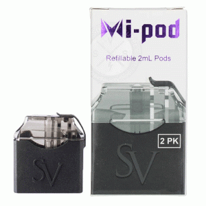 Mi-Pod Kit, 2ml, Vertical Dual Coil, Side Fill, 0.9 Ohm Coil, High PG