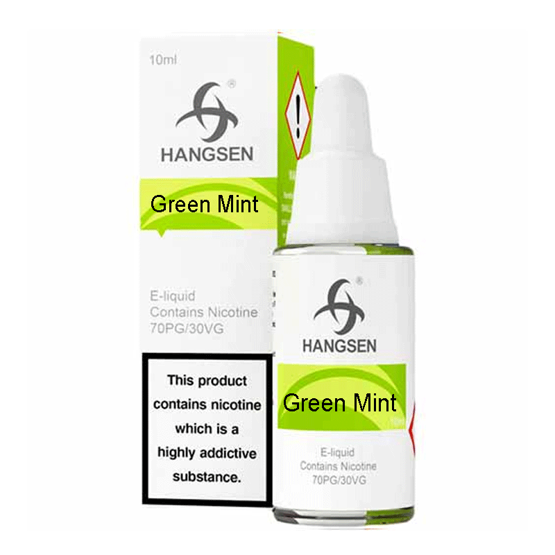Green Mint E Liquid by Hangsen Liquids 10 x 10ml