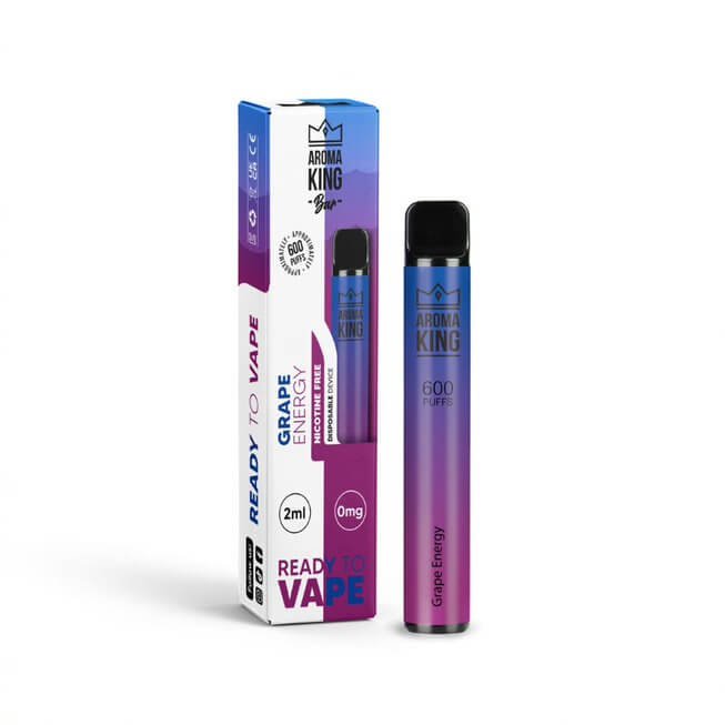 Grape Energy Aroma King Disposable Vape Pod Kit 600 Puffs