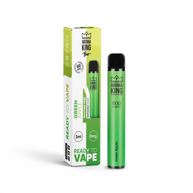 Green Apple Aroma King Disposable Vape Pod Kit 600 Puffs