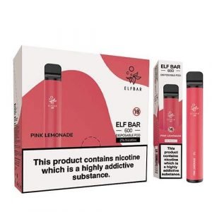 Buy Pink Lemonade Elf Bar 600 Disposable Vape 10x Multipack