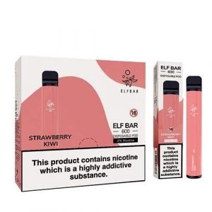 Buy Strawberry Kiwi Elf Bar 600 Disposable Vape 10x Multipack