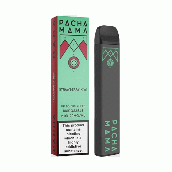 Buy Strawberry Kiwi Pacha Mama Disposable Vape Pod Kit 600 Puffs