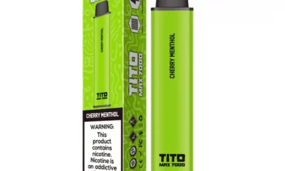 Buy Cherry Menthol Tito Max 7000 Disposable Device