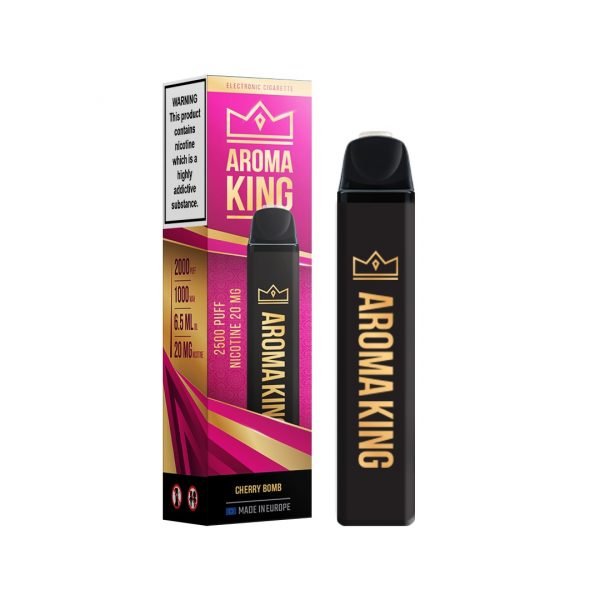 Buy Cherry Bomb Aroma King 2500 Gold Edition Disposable Vape Device