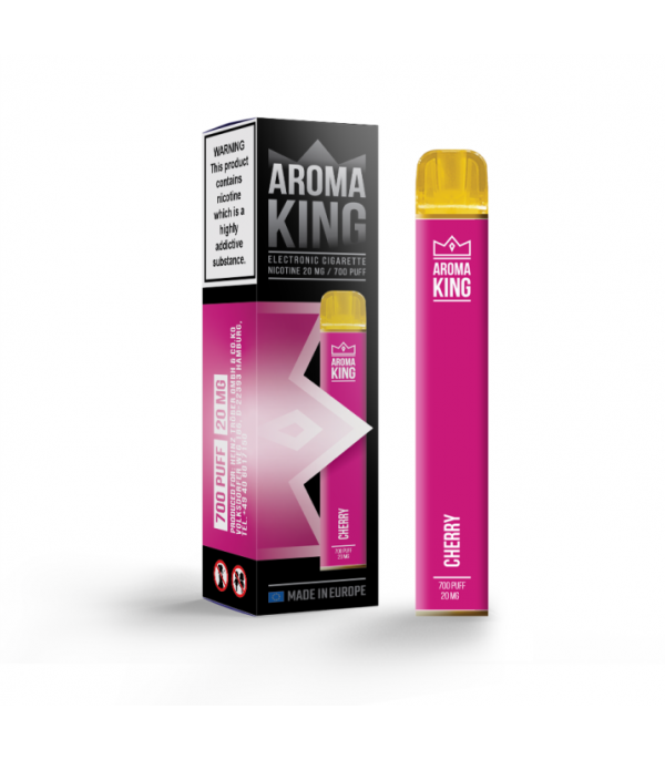 Buy Cherry Aroma King QBar 700 Disposable Vape Kit