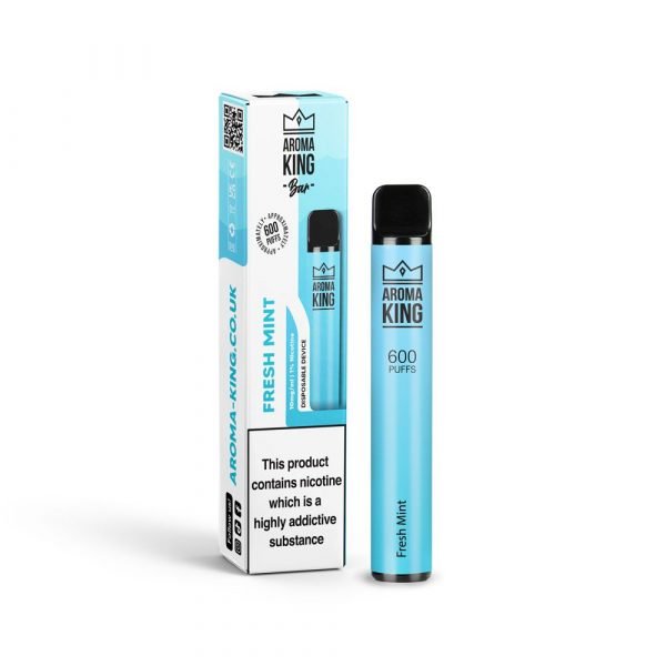 Buy Fresh Mint Aroma King Disposable Vape Pod Kit 600 Puffs
