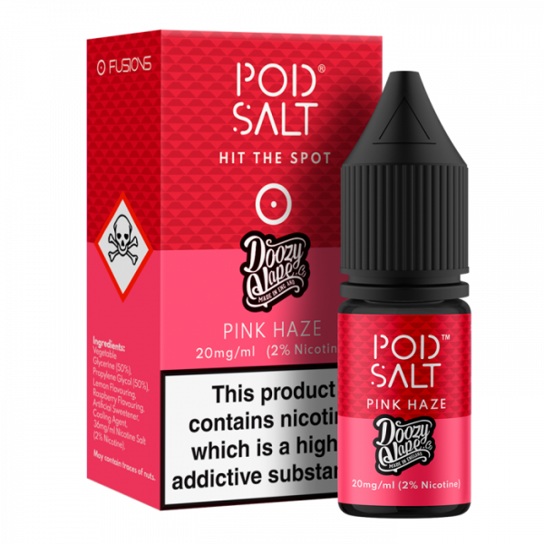 Pod Salt Pink Haze Doozy Vape Co’s Nic Salt E-Liquid 10ml