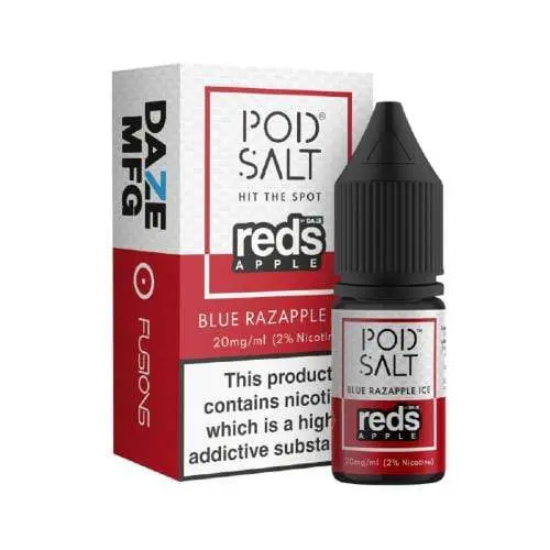 Pod Salt Reds Apple Blue Razapple Nic Salt E-Liquid 10ml