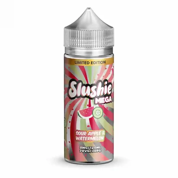 Slushie Mega Sour Apple & Watermelon Shortfill E-Liquid 100ml