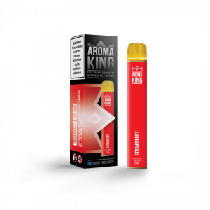 Buy Strawberry Aroma King QBar 700 Disposable Vape Kit