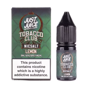 Just Juice Lemon Tobacco Nic Salt E-Liquid 10ml