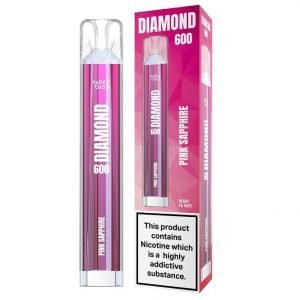 Vapes Bars Diamond 600 Pink Sapphire Disposable Vape Pen
