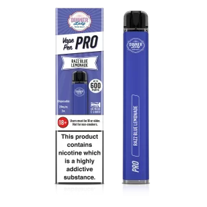 Buy Razz Blue Lemonade Dinner Lady Vape Pen Pro 600 Disposable Pod Kit