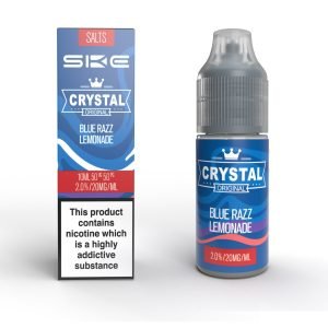 Blue Razz Lemonade SKE Crystal Original Nic Salt E liquid 10x10ml