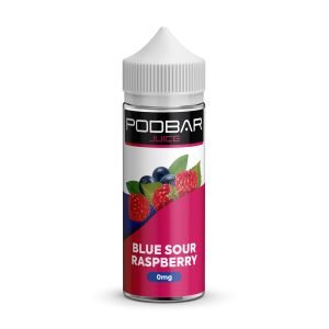 Blue Sour Raspberry PodBar Juice Kingston Short Fill E Liquid 100ml