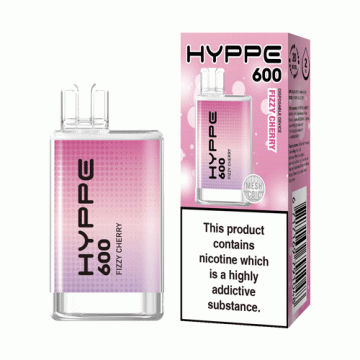 Buy Fizzy Cherry Hyppe 600 Disposable Vape Device - 20MG