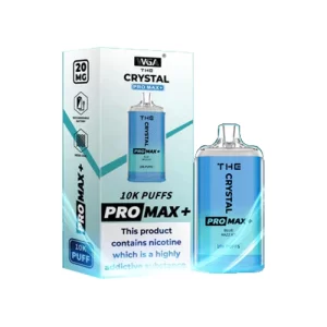Buy The Crystal Pro Max Plus 10000 Blue Razz Ice Disposable Vape Device - 20MG