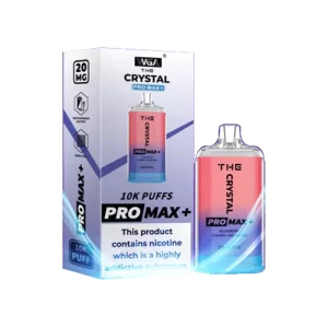 Buy The Crystal Pro Max Plus 10000 Blueberry Cherry Cranberry Disposable Vape Device - 20MG