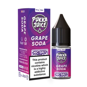 Buy Pukka Juice Grape Soda Nic Salt E liquid 10x10ml