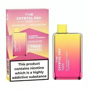 Buy Blueberry Cherry Cranberry The Crystal Pro 7000 Disposable Vape Device